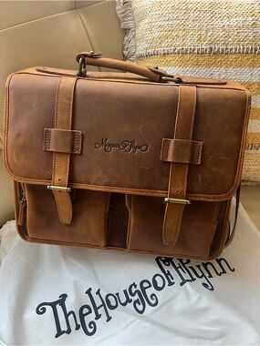 House of Flynn Full Grain Leather Messenger Bag